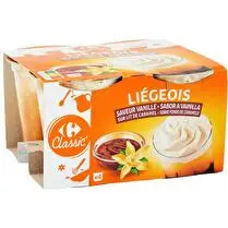 Carrefour, Liégeois vanille caramel