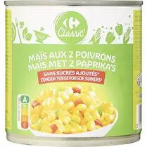 Carrefour, Maïs doux aux 2 poivrons