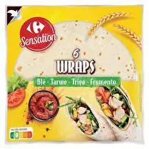 Carrefour, 6 Wraps de blé