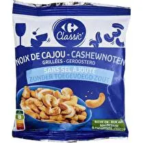 Carrefour, Noix de cajou grillées , sans sel ajouté