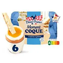 Douce France, Gros Oeufs sol coque poules nées, élevées dans nos régions Françaises