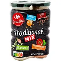 Carrefour, Sauce traditionnelle Mix tartare,poivre, béarnaise et bourguignonne