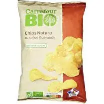 Carrefour, Chips nature bio au sel de Guérande