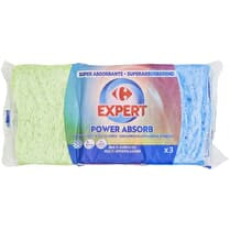 Carrefour, Eponges végétales colorées super absorbantes