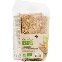 Carrefour, Crakers emmental & graines de courge bio