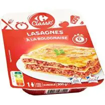Carrefour, Lasagnes à la bolognaise