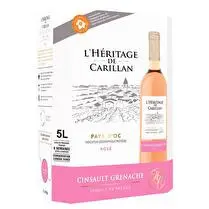 L Héritage de Carillan, Vin Rosé I.G.P. Pays d'Oc Cinsault Grenache