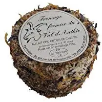Fromage fermier du Val d'Authie, Fromage de chèvre frais aux fleurs