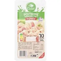 Carrefour, Poitrine fumée 10 tranches fines