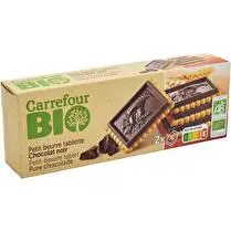 Carrefour, Biscuits BIO petit beurre chocolat noir