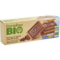 Carrefour, Biscuits BIO petit beurre chocolat lait