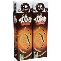 Carrefour, Biscuits fourrés goût chocolat Toons