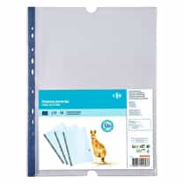 Carrefour, Pochette perforée en polypropylène 21x29,7 cm
