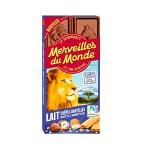 Merveilles du monde, Tablette chocolat au lait dentelles