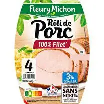 Fleury michon, Rôti de porc supérieur Conservation sans nitrite