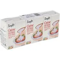 Simpl, Crème Entière Fluide 30% Mg