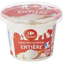 Carrefour, Crème fraîche épaisse entière