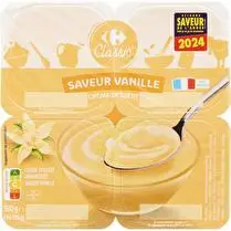 Carrefour, Crèmes dessert saveur vanille x4