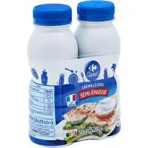 Carrefour, Crème légère Semi épaisse
