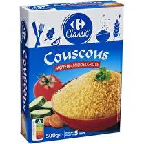 Carrefour, Couscous grain moyen - Prêt en 5 mn