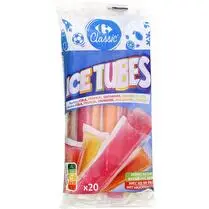 Carrefour, Glaces à l'eau ice tubes x20