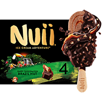 Nuii, Bâtonnets chocolat noix du Brésil x4