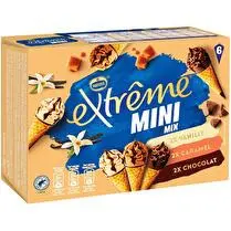Nestlé, Mini cônes vanille chocolat et caramel