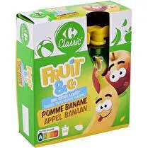 Carrefour, Compote pomme banane sans sucres ajoutés