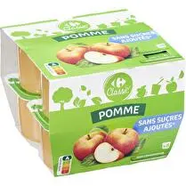 Carrefour, Compote pomme sans sucres ajoutés