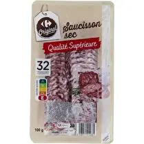 Carrefour, Saucisson sec pur porc