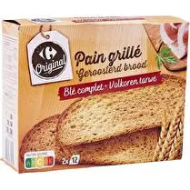 Carrefour, Pain grillé au blé complet