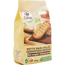 Carrefour, Petits pains grillés blé complet