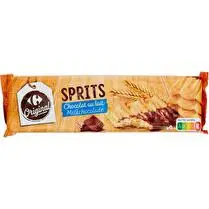 Carrefour, Biscuits Sprits hocolat au lait