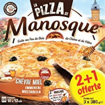 La pizza de Manosque, Pizza Chèvre miel - 2 + 1 offerte,  3 x 380 g