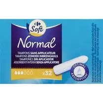 Carrefour, Tampons sans applicateur normal optimal absorption