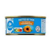 Carrefour, Miettes de thon à l'huile de tournesol