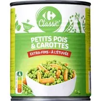 Carrefour, Petits pois carottes extra-fins