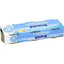 Carrefour, Thon entier Albacore au naturel