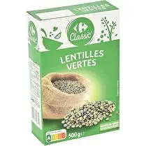 Carrefour, Lentilles vertes - 500 g
