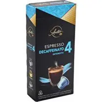 Carrefour, Café Capsules Décaféiné Intensité 4 Compatible Nespresso