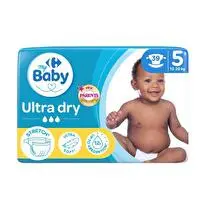Carrefour, Couches Bébé Taille 5 12-20kg Premium Ultra Dry