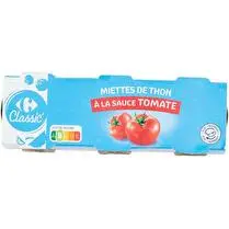 Carrefour, Miettes de thon listao à la tomate