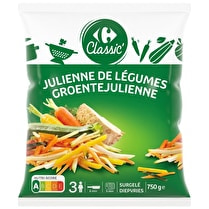 Carrefour, Légumes cuisinés julienne de 4 légumes