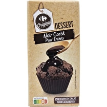 Carrefour, Tablette chocolat dessert noir corsé