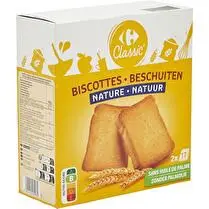 Carrefour, biscottes nature