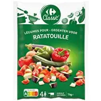 Carrefour, Mélange de légumes pour ratatouille