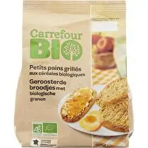 Carrefour, Petits Pains Grillés aux Céréales Bio