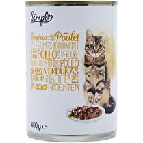 Simpl, Pâtée Pour Chat Adulte En Sauce Poulet Légume