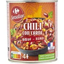 Carrefour, Chili con carne  Au boeuf