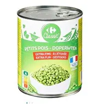 Carrefour, Petits pois extra-fins